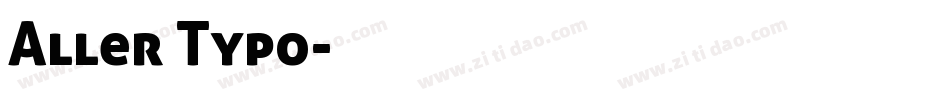 Aller Typo字体转换